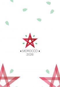 logo dégradé maroc coupe du monde 2026