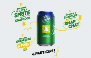 snapchat snapcode on sprite can marketing digital