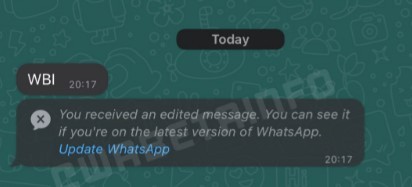 modifier message whatsapp